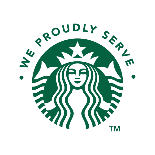 We Proudly Serve Starbucks